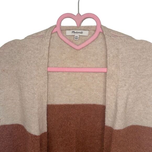 Madewell Oversized Kent Striped Cardigan Sweater in Coziest Yarn | XXS - Picture 6 of 12